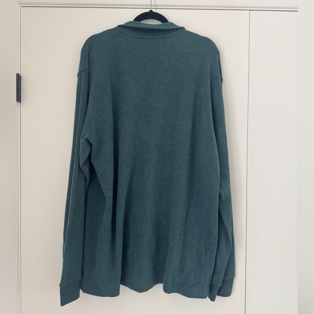 NWT Rodd & Gunn 2XL Quarter Zip Australian Cotton Sweater Teal Pullover - Picture 2 of 5